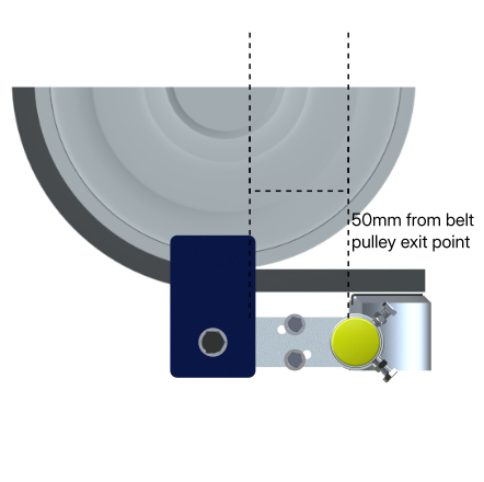 Adroit Parabolic Scraper Installation Side View