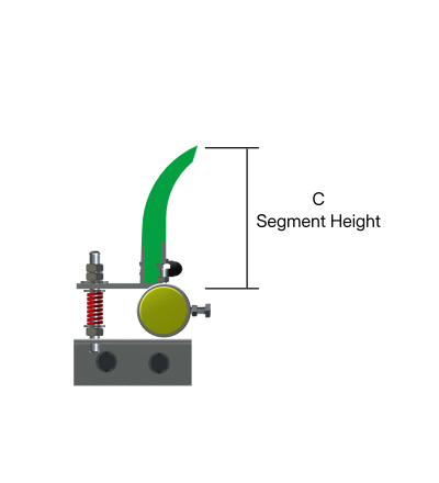 PU Solid Blade Primary Scraper Side View